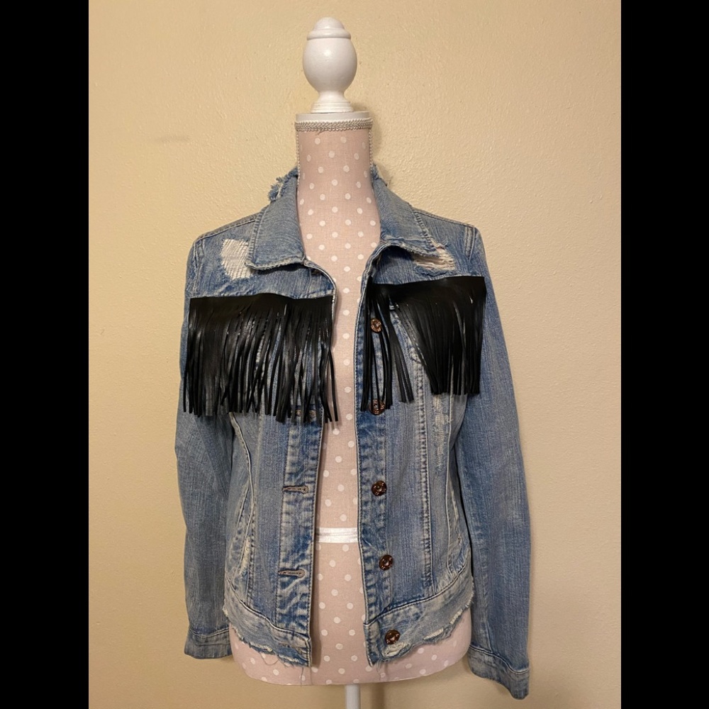 Rwh Distressed Jean Jacket